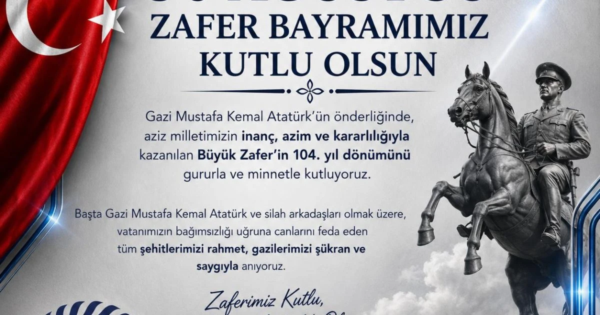 30 Ağustos Zafer Bayramımız kutlu olsun